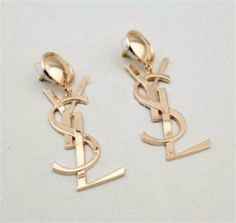 ysl oorbellen goud|ysl st laurent earrings.